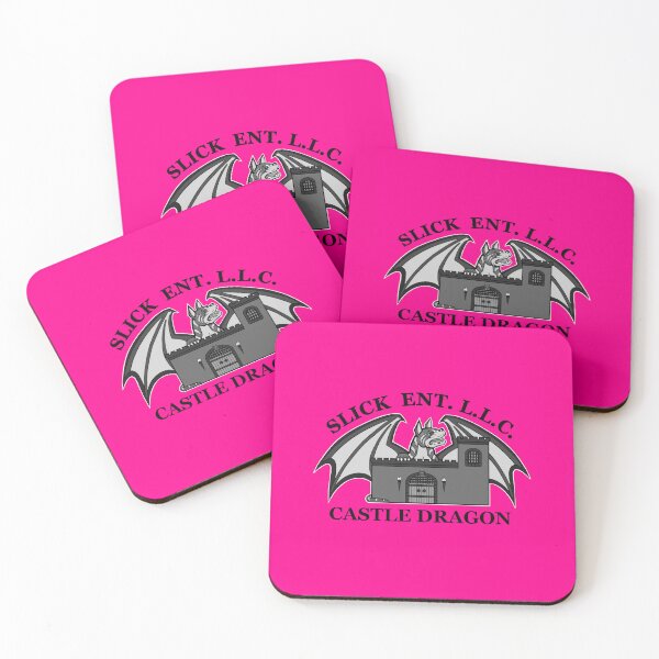 Item preview, CASTLE DRAGON ELECTRIC PINK ROSE  designed and sold by SlickBallz.