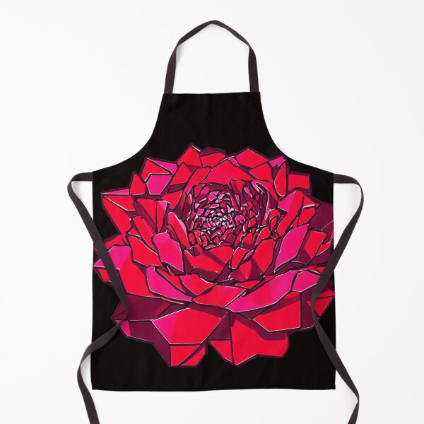 Item preview, Red Geometric Peony Flower designed and sold by SeamPix.