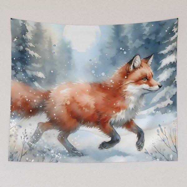 Item preview, Fox Walking In The Snow designed and sold by RubisLeaf.
