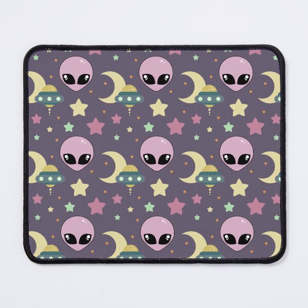 Item preview, Kawaii Alien Pastel Goth Space Pattern designed and sold by sasyall.