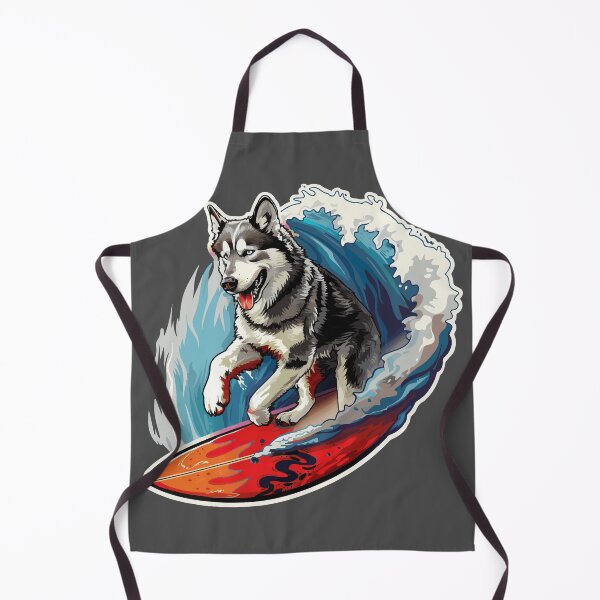 Item preview, Surfing Husky designed and sold by VelvetRoom.
