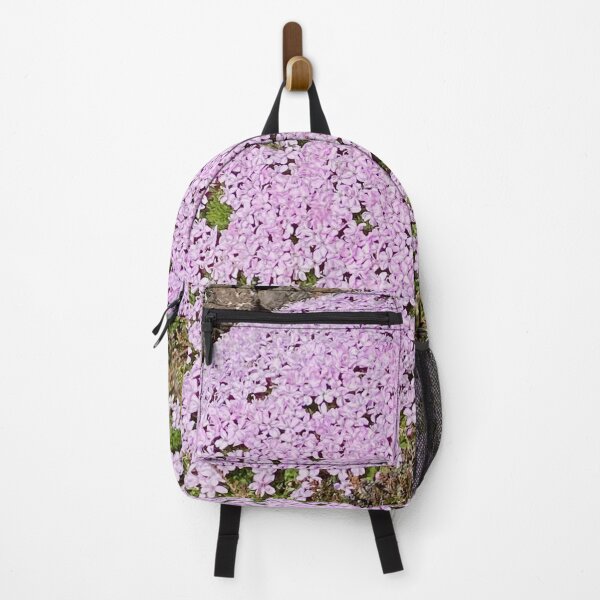Item preview, cushion of pink rockery flowers designed and sold by AHELENE.