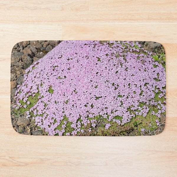 Item preview, cushion of pink rockery flowers designed and sold by AHELENE.