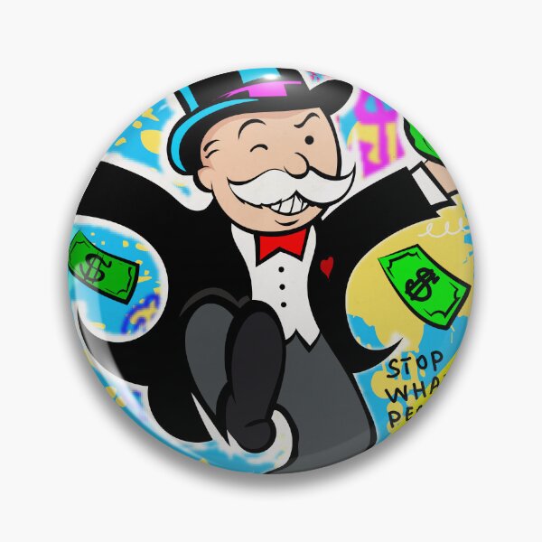 Item preview, Wealthy Bliss: Monopoly Man with Money Bag and Cigar designed and sold by DonVivaldo.