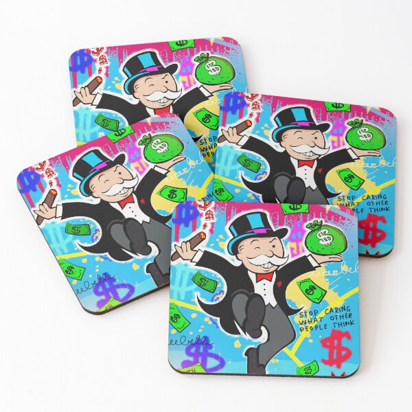 Item preview, Wealthy Bliss: Monopoly Man with Money Bag and Cigar designed and sold by DonVivaldo.