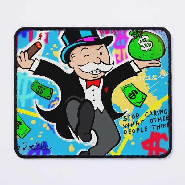 Item preview, Wealthy Bliss: Monopoly Man with Money Bag and Cigar designed and sold by DonVivaldo.