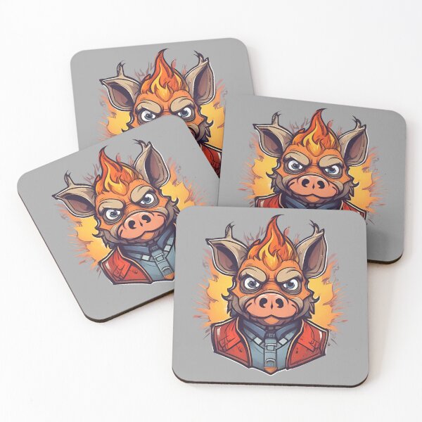 Item preview, Cartoon Fire Pig designed and sold by pUNKnown.