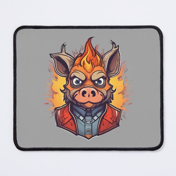 Item preview, Cartoon Fire Pig designed and sold by pUNKnown.