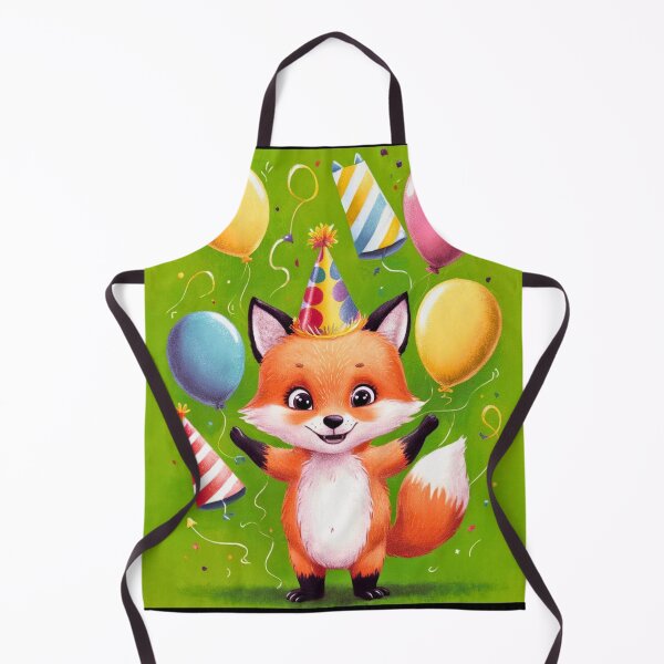 Item preview, Birthday Celebration. Birthday Fox. Adorable fox, birthday balloons, watercolor fox, fox drawing, floral fox designed and sold by FoxVibes.