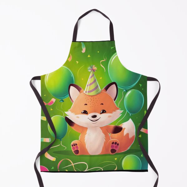 Item preview, Birthday Celebration. Birthday Fox. Adorable fox, birthday balloons, watercolor fox, fox drawing, floral fox designed and sold by FoxVibes.