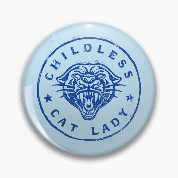 Item preview, Childless Cat Lady Movement Brave Proud Independent designed and sold by Eurokollektiv.