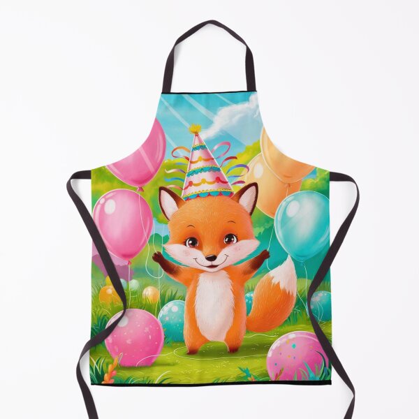 Item preview, Birthday Celebration. Birthday Fox. Adorable fox, birthday balloons, watercolor fox, fox drawing, floral fox designed and sold by FoxVibes.