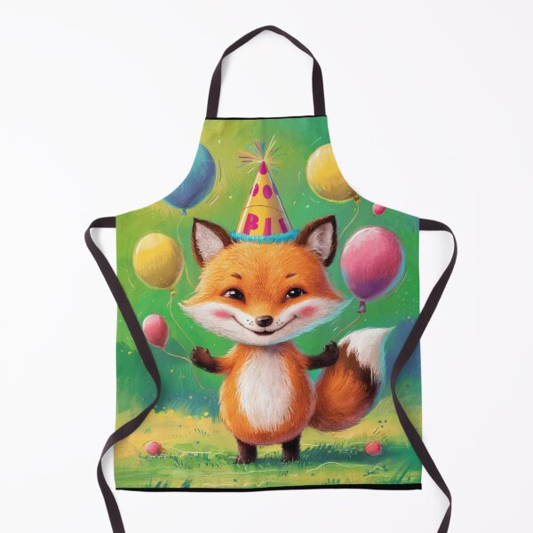 Item preview, Birthday Celebration. Birthday Fox. Adorable fox, birthday balloons, watercolor fox, fox drawing, floral fox designed and sold by FoxVibes.