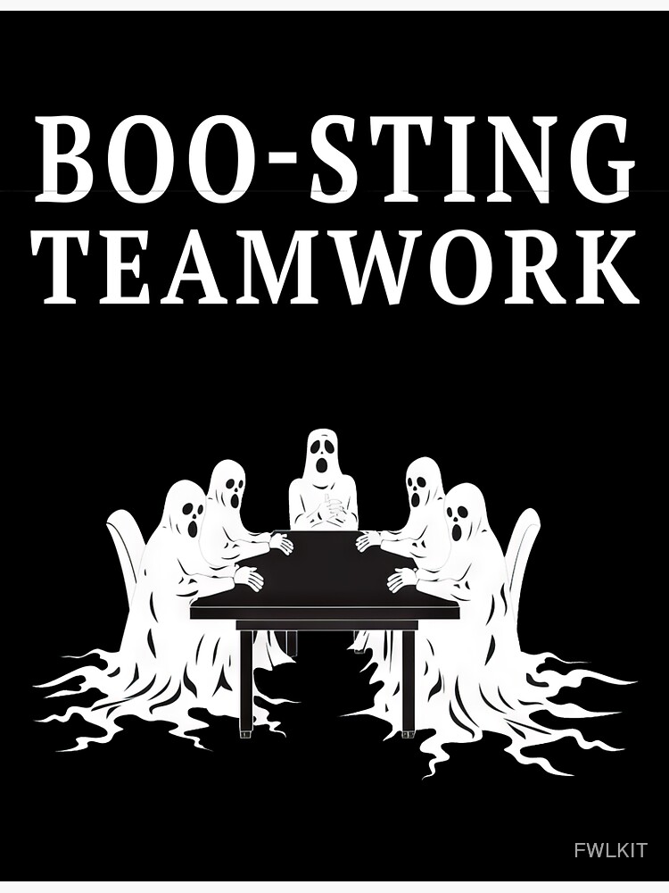Thumbnail 3 of 3, Sticker, Boo-sting Teamwork Spirit Talks designed and sold by FWLKIT.