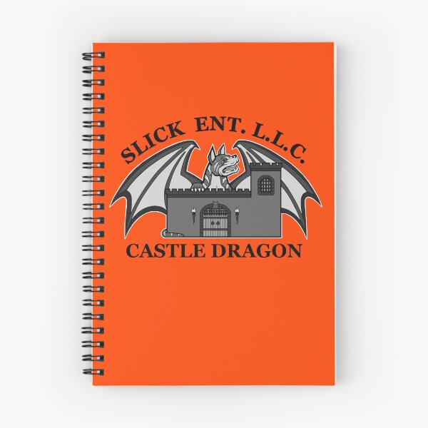 Item preview, CASTLE DRAGON ORANGE FLAME designed and sold by SlickBallz.