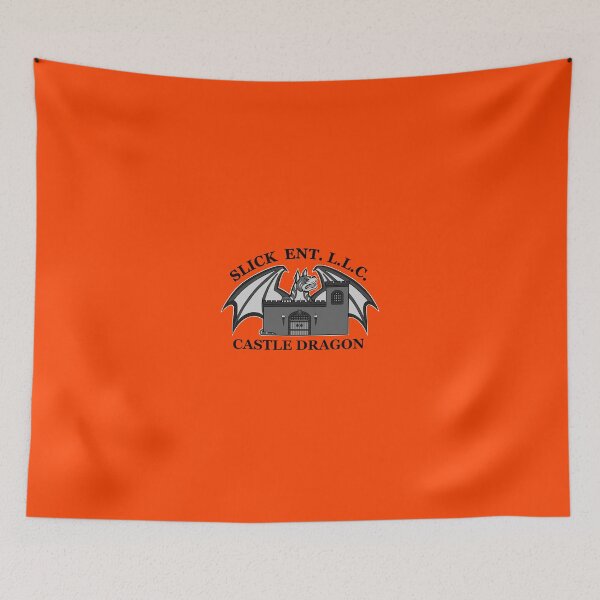Item preview, CASTLE DRAGON ORANGE FLAME designed and sold by SlickBallz.
