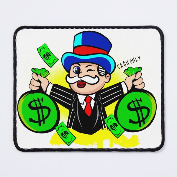 Item preview, Monopoly Man Grasping Wealth: Holding Money designed and sold by DonVivaldo.