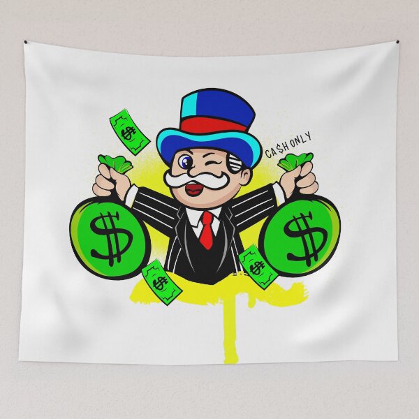 Item preview, Monopoly Man Grasping Wealth: Holding Money designed and sold by DonVivaldo.