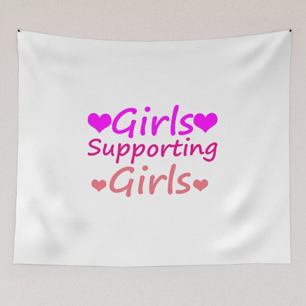 Item preview, Empowering "Girls Supporting Girls" Text - Celebrate Sisterhood and Solidarity designed and sold by InwzaDesign.