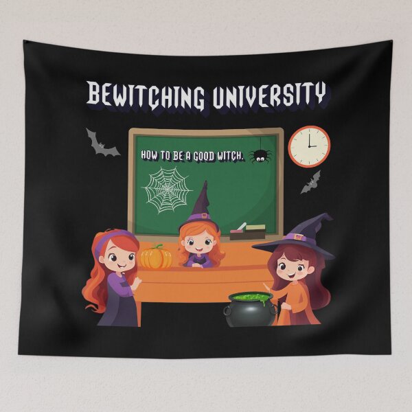 Item preview, Bewitching University - Cute Witches - Halloween Design designed and sold by signshirtz.
