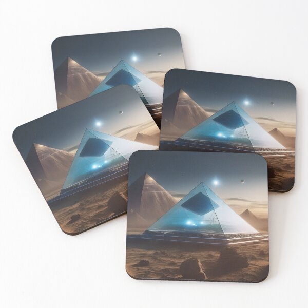 Item preview, Cold spot in a transparent pyramid on a desert planet designed and sold by quasartphil.
