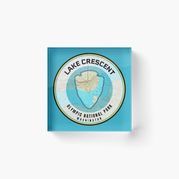 Item preview, Olympic National Park Map - Lake Crescent designed and sold by Willz Designz.