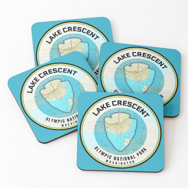 Item preview, Olympic National Park Map - Lake Crescent designed and sold by Willz Designz.