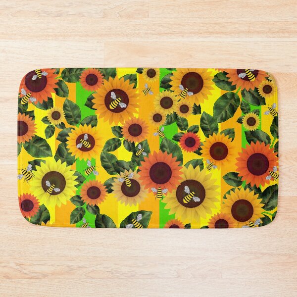 Item preview, Yellow Sunflowers And Honey Bees designed and sold by Sartoris Art.