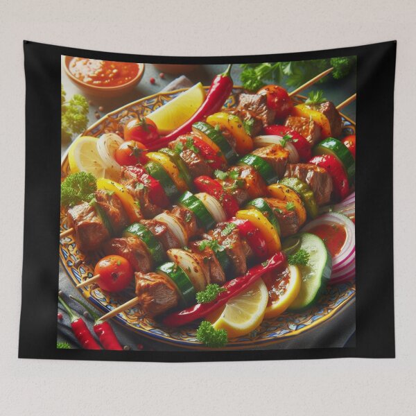 Item preview, Meat skewers #4 designed and sold by JALNERVION SHOP.