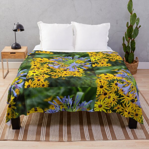 Item preview, Yellow field flower flowers tapestry wildflowers  photography designed and sold by Coolparrotgirl.