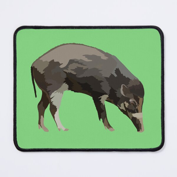 Item preview, V is for Visayan Warty Hog,Visayan Warty Hog Illustration – Rare Species Art for Wildlife and Conservation Lovers designed and sold by PrettylittlepastelUk.