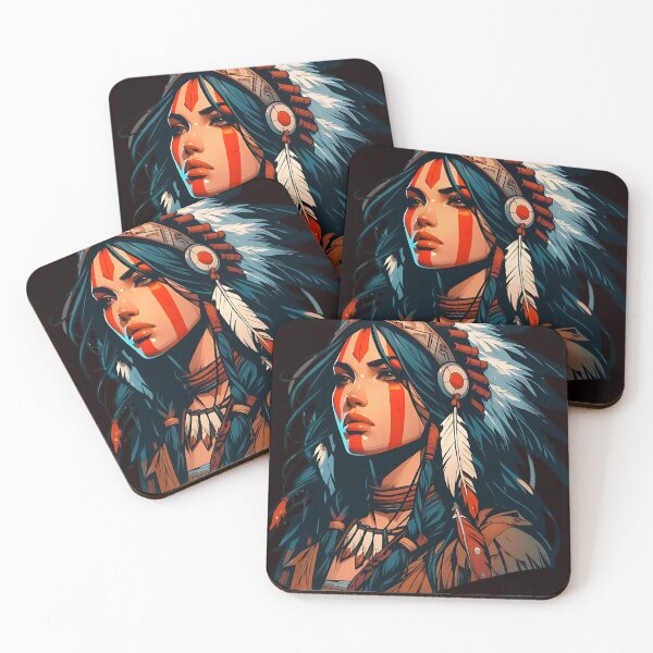 Item preview, Native American warrior spirit 5 designed and sold by Greenbessela.