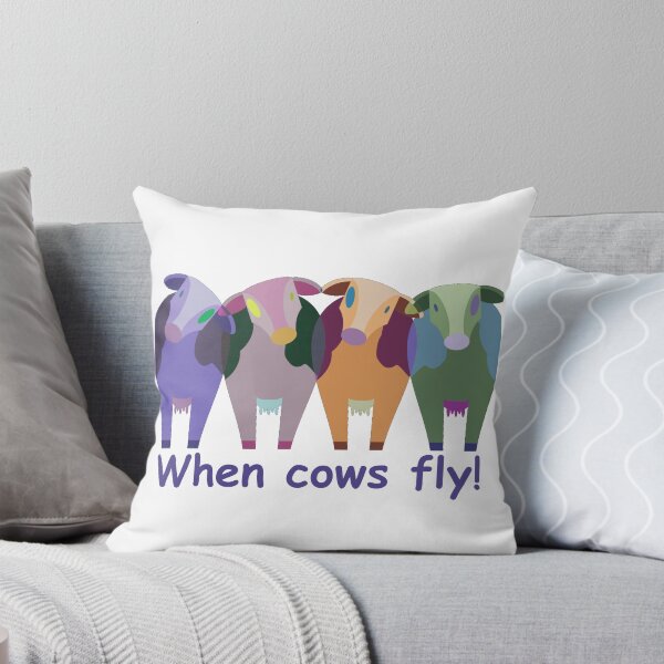 Item preview, When cows fly designed and sold by Sch1Stickers.