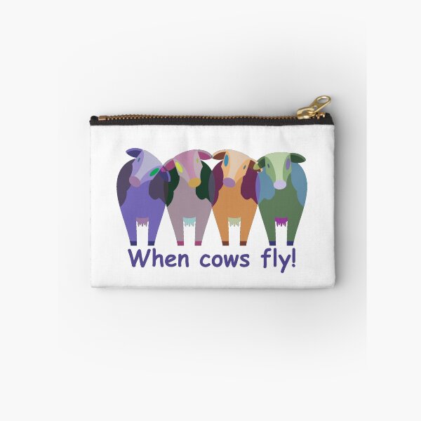 Item preview, When cows fly designed and sold by Sch1Stickers.