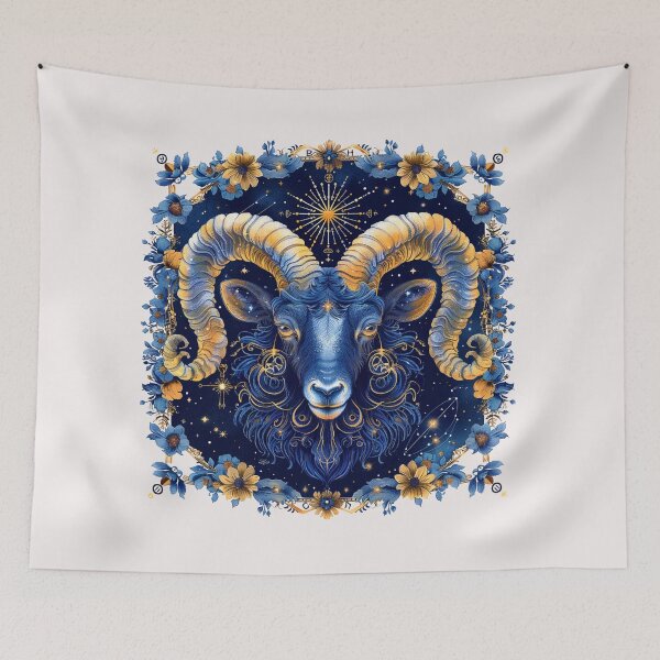 Item preview, Celestial Aries Ram – Vibrant Astrological Art T-Shirt designed and sold by Mrrjgraphic.