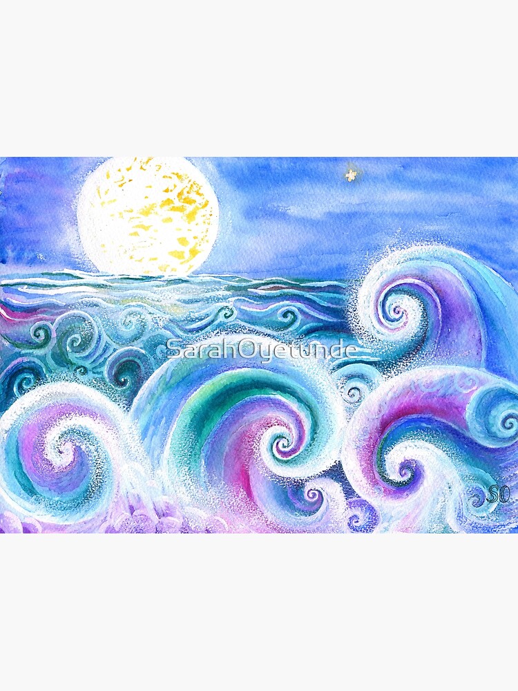Fibonacci's Wave, Ocean Art. by SarahOyetunde