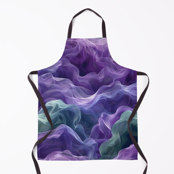 Item preview, Abstract Flowing Purple and Green Waves designed and sold by Creet-Design.
