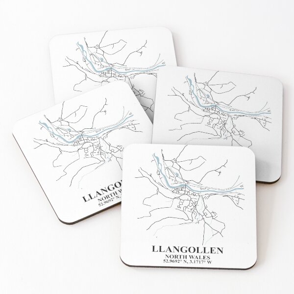 Item preview, Llangollen North Wales Street Map Decor designed and sold by tbcreationsuk.