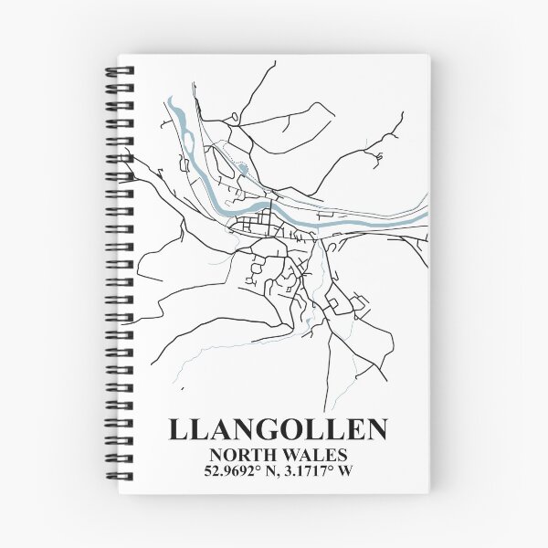 Item preview, Llangollen North Wales Street Map Decor designed and sold by tbcreationsuk.
