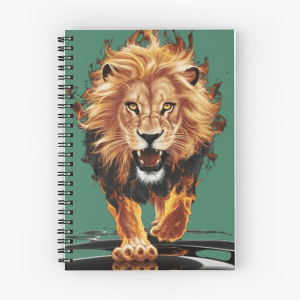 Item preview, Leo Zodiac on Fire Style for Leo Season | Golden Lion Black Background  designed and sold by gyrate.