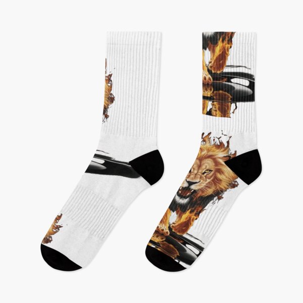 Item preview, Leo Zodiac on Fire Style for Leo Season | Golden Lion Black Background  designed and sold by gyrate.
