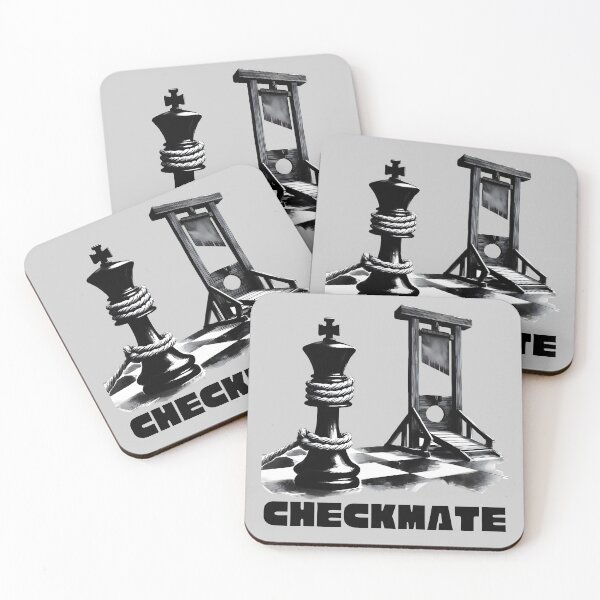 Item preview, Checkmate: Chess King facing Guillotine designed and sold by Nabucodonoshop.