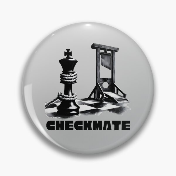 Item preview, Checkmate: Chess King facing Guillotine designed and sold by Nabucodonoshop.