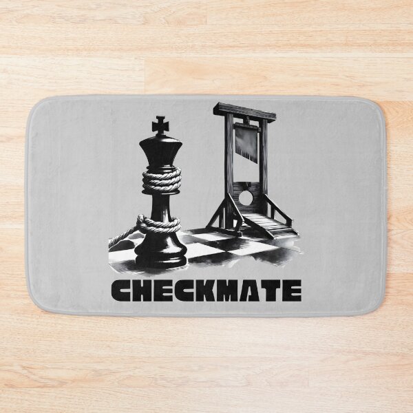 Item preview, Checkmate: Chess King facing Guillotine designed and sold by Nabucodonoshop.
