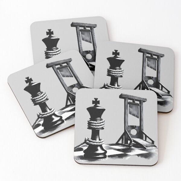 Item preview, Chess King facing Guillotine designed and sold by Nabucodonoshop.