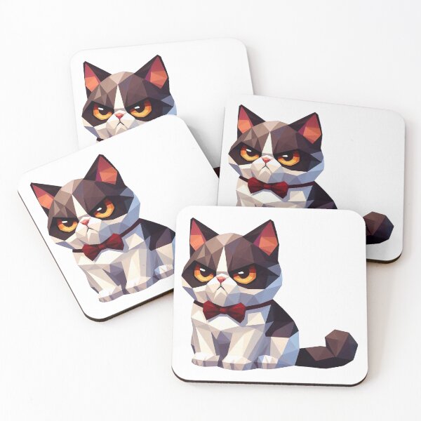 Item preview, Low poly cat design designed and sold by FreshArtFusion.