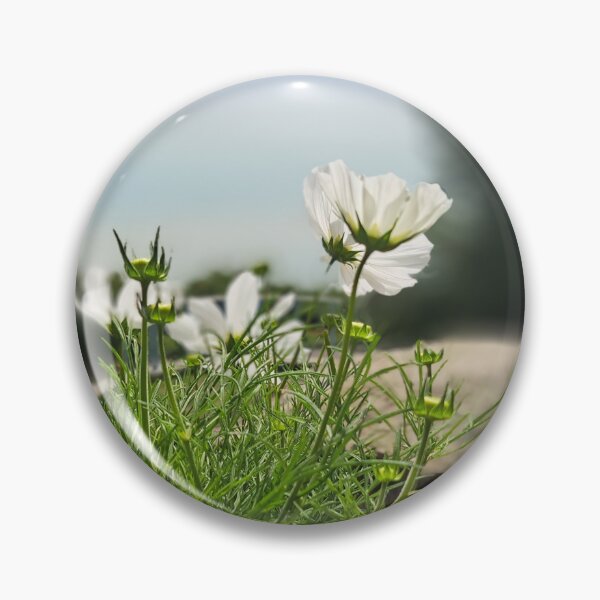 Item preview, White and orange field flower flowers tapestry wildflowers  photography designed and sold by Coolparrotgirl.