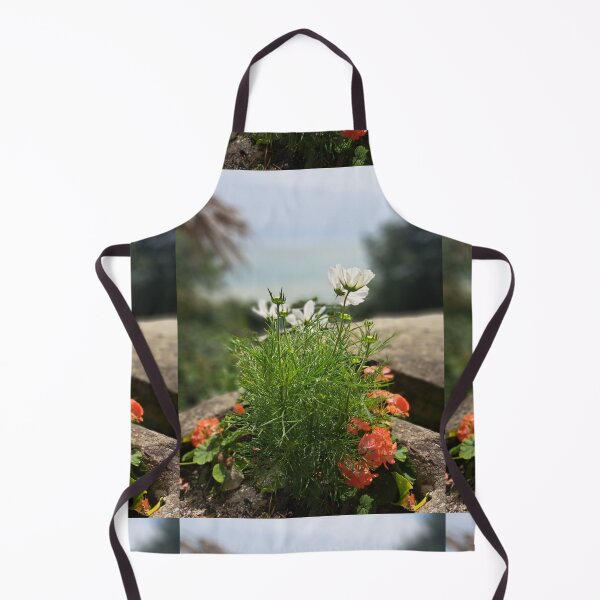 Item preview, White and orange field flower flowers tapestry wildflowers  photography designed and sold by Coolparrotgirl.