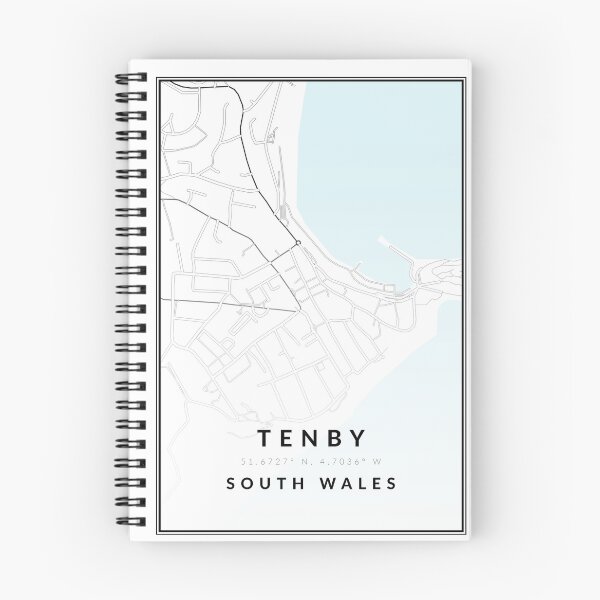 Item preview, Tenby South Wales Minimalistic Street Map Decor designed and sold by tbcreationsuk.