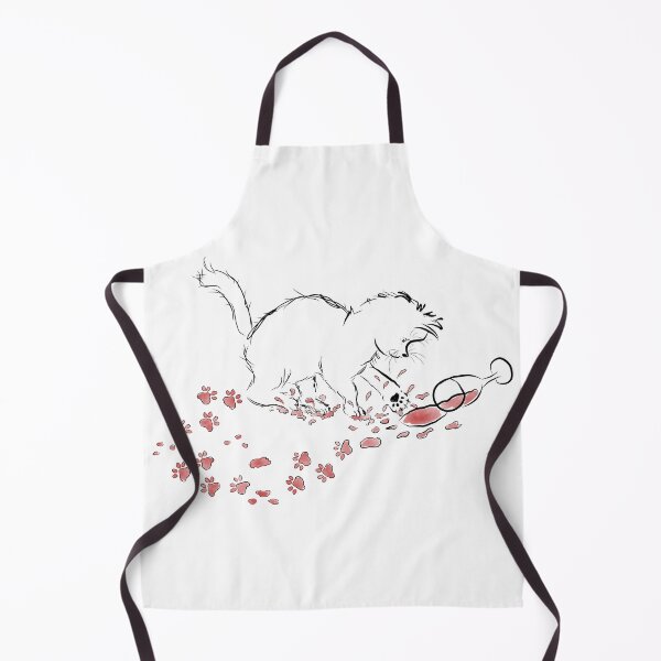 Item preview, Cute Playful Kitten spilling and playing with Mama's Wine, tracking wine paw prints everywhere! designed and sold by MichCortez9.